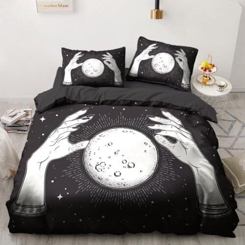 3D Magic Bedding Sets Black Quilt Covers Luxury Duvet Cover Set Comforter Case Custom Home Textile King Size Bed set Drop Ship