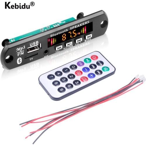 6W Amplifier USB TF FM Radio Module Bluetooth Audio WMA Decoder Board MP3 Player With Handsfree Call Record For Car Speaker