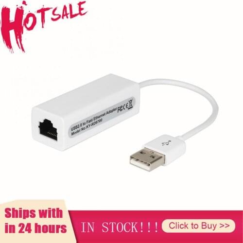 USB 2.0 Ethernet Adapter USB 2.0 Network Card To RJ45 Lan For Windows 10 PC Xiaomi Mi Box 3 S Nintend Switch Ethernet USB