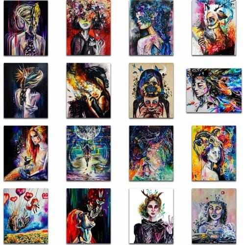 Full Square Diamond embroidery Cross stitch Sexy lady DIY Diamond painting Beautiful Girl Full Round Diamond mosaic Wonderland