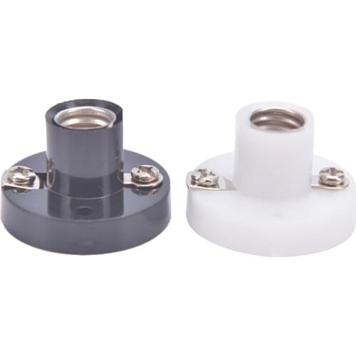 White E10 Screw Holder DIY Teaching Experiment Flat Lamp Bases Student Physics Electric Beads Electrical Testing Parts