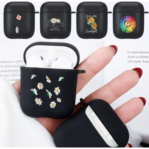 Airpods Case for Apple Airpods 1st /2nd Gen Earphone Case Black Soft Silicone Bluetooth Wireless Headphone Cover