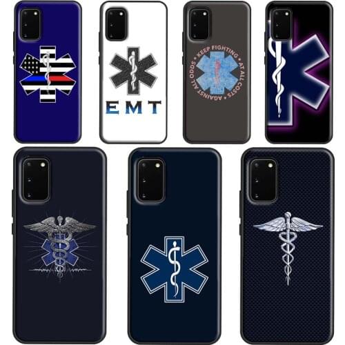 Emergency Medical Star of Life Phone Case For Samsung Galaxy S21 Ultra S20 FE S10E S8 S9 S10 Plus Cover For Note 10 9 20