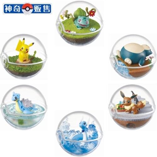 Pokemon Figure Pokemon Crystal Ball Capsule Model Toys Collections Action Figure Anime Toys for Children Pocket Monster