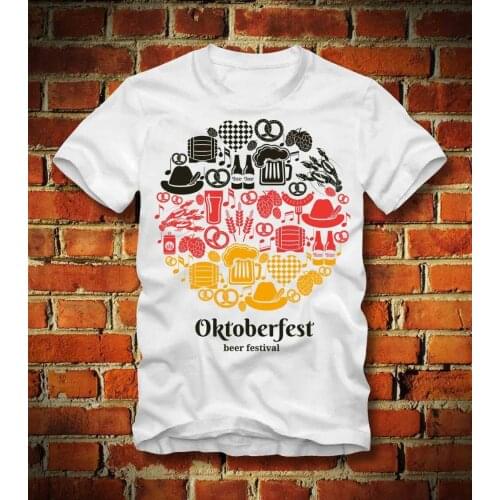 T Shirt Oktoberfest Beer Alkohol Mass Bier Party Bayern Bavaria Glas Hot 2019 Summer MenS T Shirt Fashion Print T-Shirt Summer