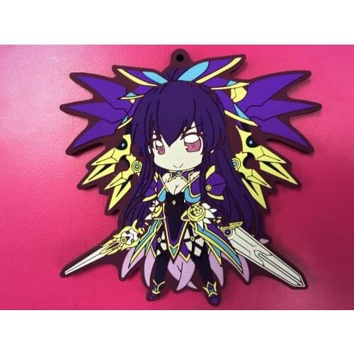 G315 Original Japanese anime figure DATE A LIVE big size rubber Silicone sweet smell mobile phone charms keychain strap