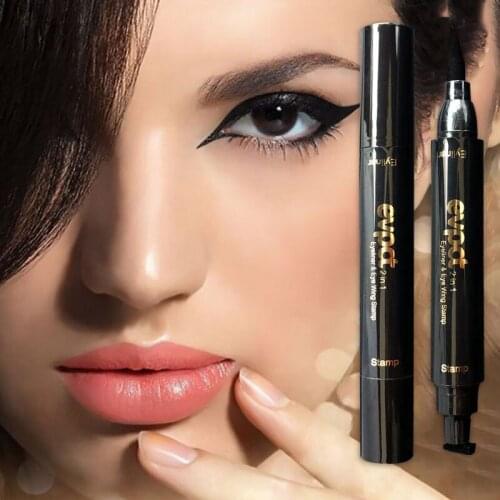 Hot Eyeliner Waterproof And Sweatproof Long-lasting And Natural No Smudging Double-ended Wing Seal Eyeliner TSLM1
