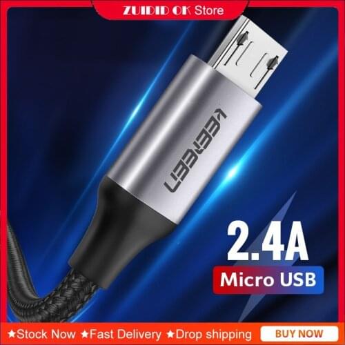 Micro USB Cable 2.4A Fast Charging Data Cable 0.25-2 Meter Extension Cable Dropship Suppliers Mobile Phone Charger Cable Cord