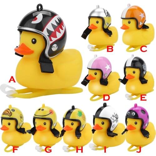 Cartoon Duck Head Light Shining Duck Bicycle Bells Handlebar Bicycle Accessories Mountain Bike Handlebar Duck Head Light