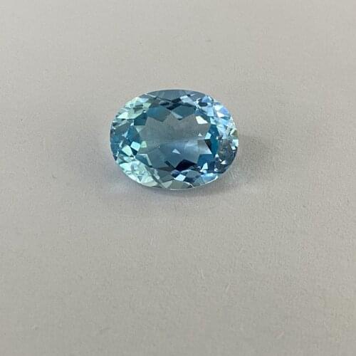 3.4carats To 9.7carats Natural Sky Blue Topaz AAA High Quality 11x9mm Oval Cut Loose Gemstones