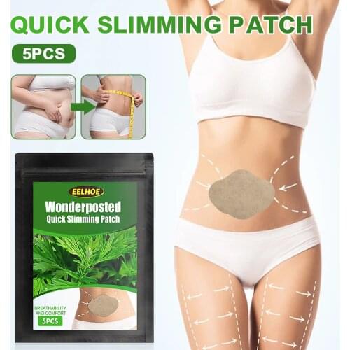 Mint/Wormwood Quick Slimming Patch Belly Slim Patch Abdomen Slimming Fat Burning Navel Sticker Weight Loss Slimmer Tool