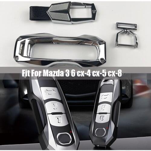 For Mazda 3 Mazda 6 Atenza CX5 CX4 CX- 5 CX- 7 CX- 9 Zinc alloy Car Remote Smart Key Case Cover Keychain Car Styling