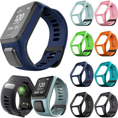 TPE Strap Replacement Silicone belt Band for TomTom Runner 2/3 Spark 3 Sport GPS SmartWatch Strap Wristband Replacement bracelet