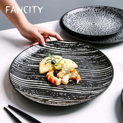 FANCITY Hotel tableware western food steak plate home Nordic high-end net red restaurant creative salad art plate ins