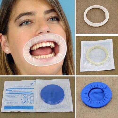 Dental Supplies Soft Lip Dental Sterile Rubber Dam Cheek Retractor Mouth Opener For Dentist Lab