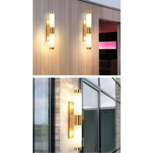 Led wall lamp bedroom bed living room aisle balcony wall lamp indoor hotel engineering lamps cylindrical decorative lights