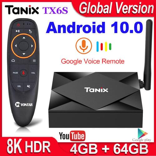 Tanix TX6S Smart TV Box Android 10 4GB RAM 32GB 64GB Allwinner H616 Quad Core Android 10.0 TV Box H.265 4K Media player 2GB 8GB