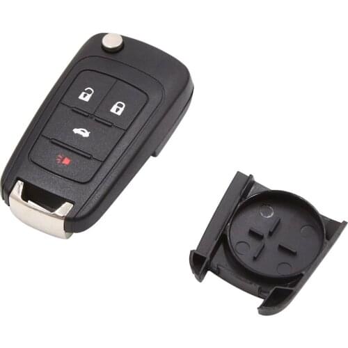 X Autohaux 4 Buttons Folding Uncut Key Fob Remote Case Shell Replacement Brand New Car Key Shell Case for Chevrolet Cruze