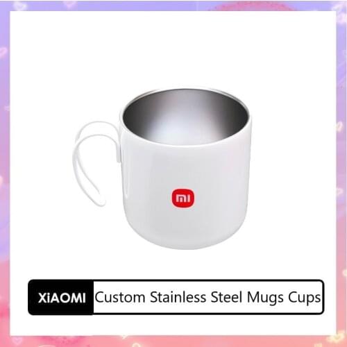 Xiaomi Custom Stainless Steel Mugs Cups White Refillable Tea Iced Coffee Cup Hot Cold Use Travel Tourism Luxury New Arrival 2021