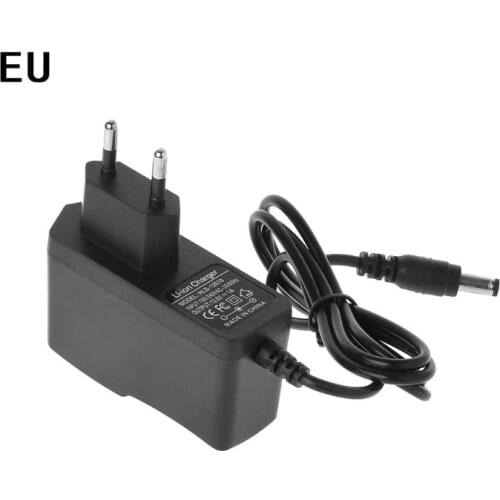 EU/US Plug 12.6V 1A Lithium Battery Charger 18650 Polymer Battery Charger with Wire Lead DC Constant Current Voltage