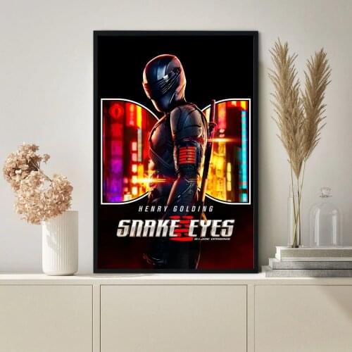 Snake Eyes: G.I. Joe Origins Movie Poster Canvas Print Art Wall Painting Home Decoration Gift