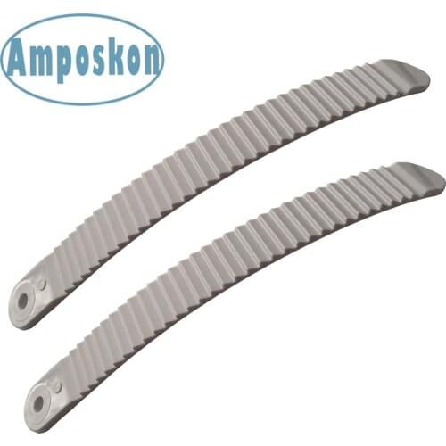 1 Pair Snowboard Binding Belt Toe/Ankle Ratchet Tongue Ladder Straps for Snowboard Shoe/Boot White and Black for Choose