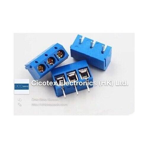 10pcs/lot KF301-3P KF301-5.0-3P KF301 Screw 3Pin 5.0mm Straight Pin PCB Screw Block