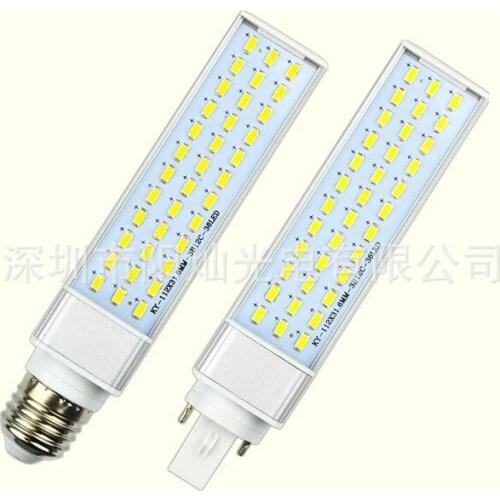 10W 12W 15W 18W 20W 25W E27 G24 G23 LED Corn Bulb Lamp Light SMD 5730/5630 Spotlight 180 Degree AC85-265V Horizontal Plug Light