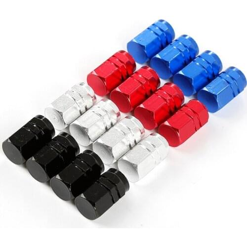 4PCS Aluminum Alloy Car Tire Valve Stem Caps Bolt-in Aluminum Theftproof Valve Caps Car Wheel Tires Valves Tyre Stem Air Caps