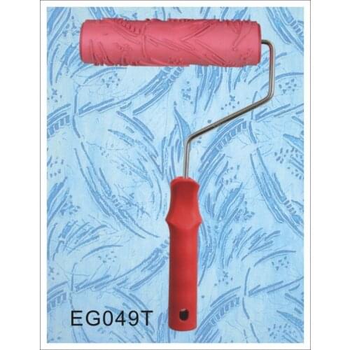 7" Rubber Roller Embossed Texture Pattern Paint Roller Home Decoration Paint Brush Background Wall Tool 7 Inch