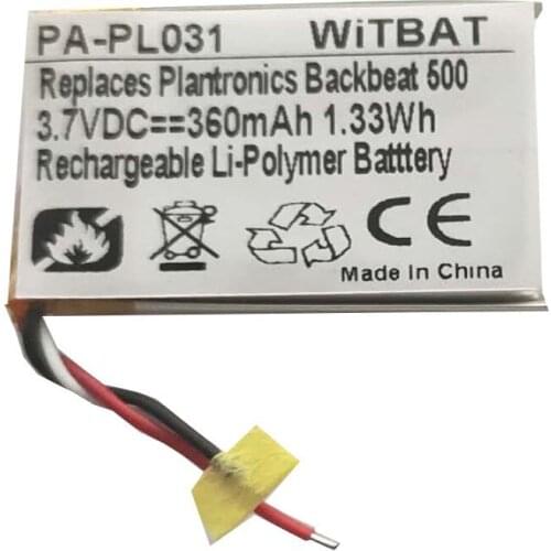 TTVXO 360mAh Battery for Plantronics Backbeat 500 Wireless Bluetooth Headset Battery LSSP552631SA