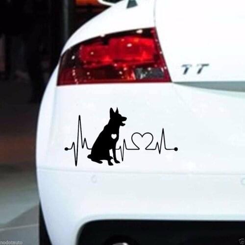 Car Stickers Decor Motorcycle Decals German Shepherd Vinyl Decorative Accessories Waterproof PVC,14cmx10cm