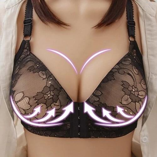 Seamless Bra for Women 2021Fashion Push Up Bras Wire Free Lingerie Full Cup Bralette Cotton Underwear Brassiere Front Closure