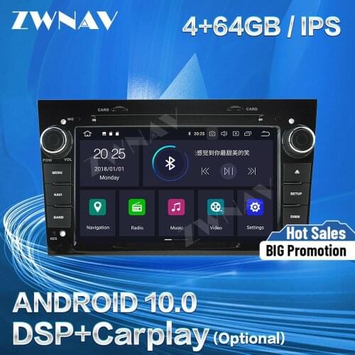 Carplay For Opel Vauxhall Astra H Android 10 Multimedia Player Screen GPS Navigation Audio Auto Stereo Radio Recorder Head Unit