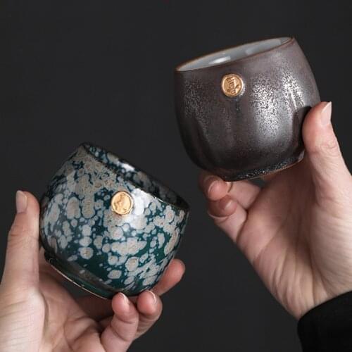 Kiln change tea cup ceramic single tea Master Cup personal cup porcelain water mug 160ml