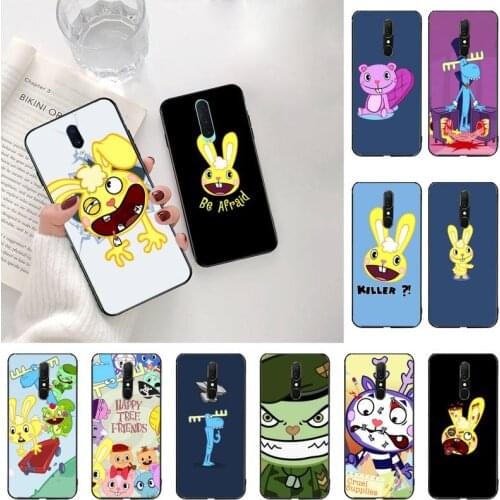 Happy Tree Friends DIY Painted Bling Phone Case For Oppo A5 A9 2020 Reno2 z Renoace 3pro Realme5Pro
