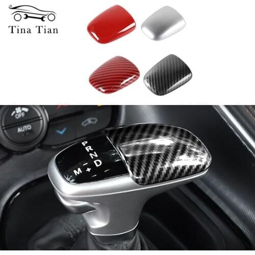 Car Gear Shift Knob Head Decor Cover Stickers For Dodge Challenger 2015-2019 And Gear Shift Knob For Dodge Charger 2015