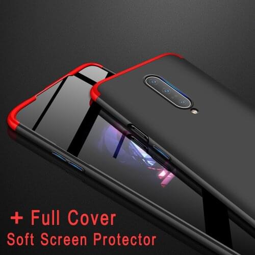 For Oneplus 7 Pro Case 3 In 1 Full Body Protective Anti Drop Hybrid Armor+Full Cover Soft Screen Protector