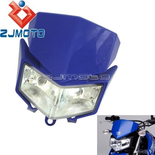 Blue Dirt Bike Headlight Fairing For Kawasaki KLX250SF 2009-2010 KLX250 2008-2018 2019 Headlight Motocross Off Road Headlamp