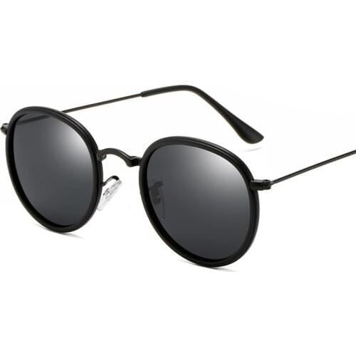 Vintage Brand Design Men Polarized Sunglasses Fashion Round Metal Frame Polaroid Driving Sun Glasses Male Goggle UV400 Eyewear