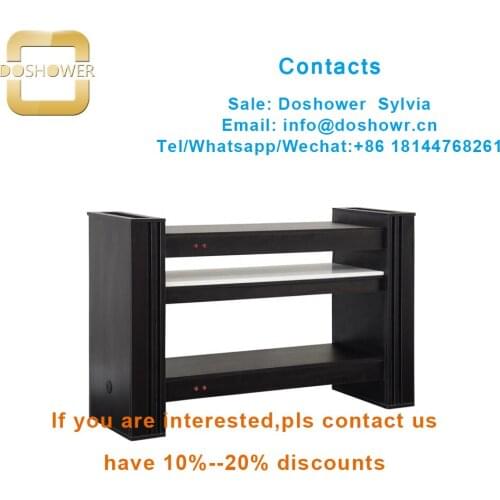 Manicure table salon furniture with polish display rack for nail dryer uv station