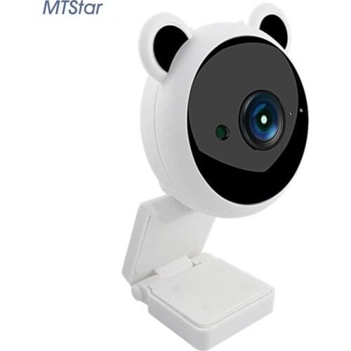 MTStar HD 1080P Mini USB Web Camera Rotatable Cameras for Live Broadcast Video Conference with Microphone