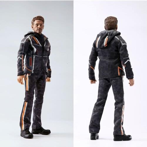 XT-00116 1/6 Tony Nano Combat Uniform Set with Head Sculpt Male Soldier Clothes Model Fit 12'' Action Figure Dolls