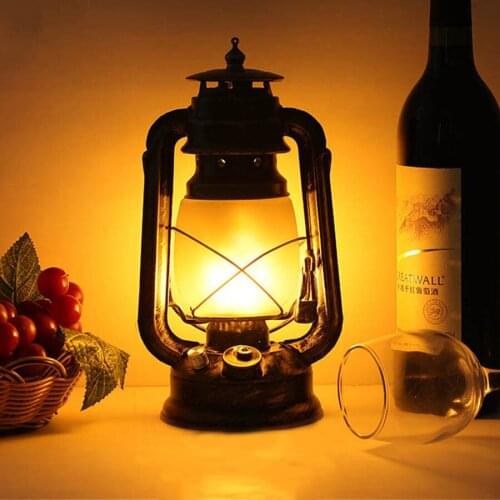Rechargeable LED Kerosene Table Lamp Creative Restaurant Cafe KTV Bar Table Lamp Mushroom Bedside Table kerosene Night Light