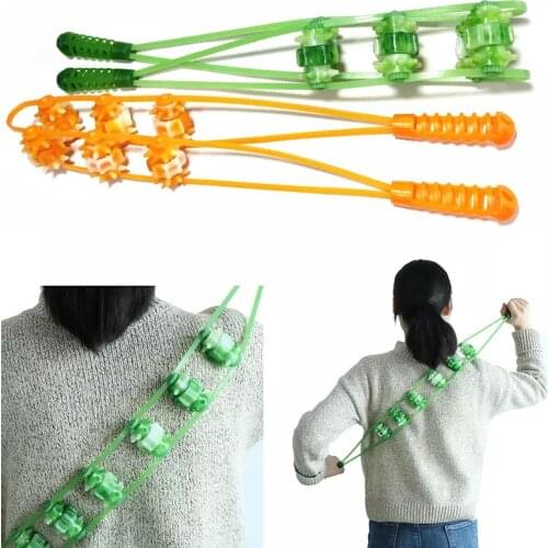 Portable Back Massage Roller Handheld Body Relieve Muscle Pain Massage Tools Health Care Soft Multi-function Sport Back Puller