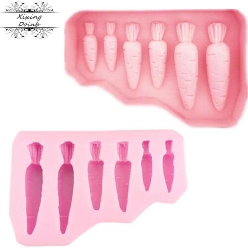Vegetable different size radish shape cake silicone mold birthday candy cake decoration tool chocolate cupcake candy clay mold