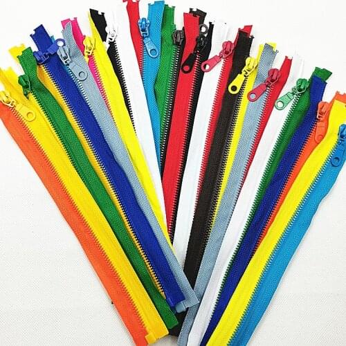 20Pieces 5#(25-70cm)mix Detachable Resin Zipper Opening Automatic Ecological Locking Plastic Zipper For Sewing Suit