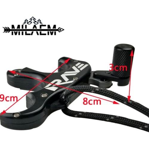 1PC Archery Adjustable Bow Release Aid Anti-Slip 3 Finger Release Thumb Caliper Grip Compound Recurve Bow Practice Accessories