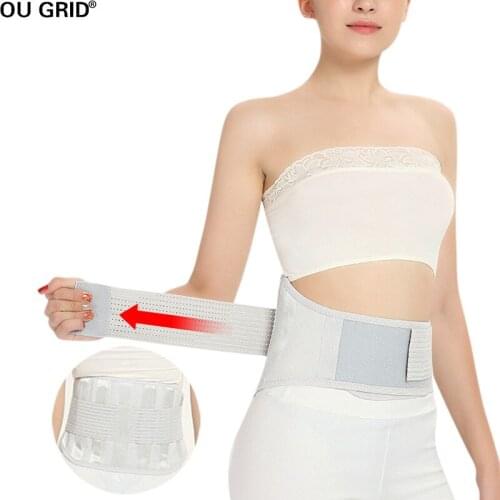 Adjustable Self-Heating Low Back Lumbar Support for Men and Women Waist Trimmer Trainer Belt Bodyshaper Brace Tummy Fat Burner