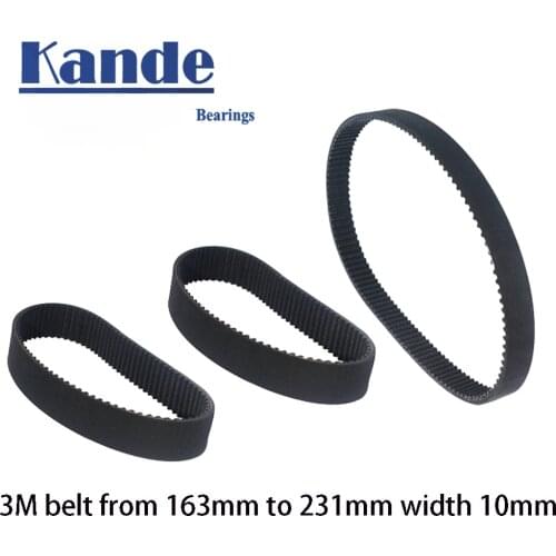 3D Printer HTD 3M Closed Loop Rubber Timing Belt 210 213 225 228 252 255 261 270 273 300 309 315 327 345 372mm Width 15mm HTD 3M